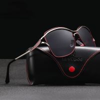 HOT★หรูหราสุภาพสตรีแว่นตากันแดด Polarized ผู้หญิงแบรนด์ดีไซน์กรอบโลหะแฟชั่นแว่นตากันแดดหญิงแว่นตาย้อนยุคของผู้หญิง Gafas