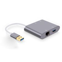 USB 3.0 Ethernet adapter RTL8153 USB 3.0 Network Hub RJ45 cable adapter USB 3.0 to Gigabite 100M for win10/8/mac os.