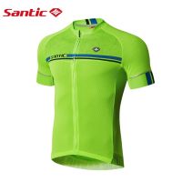 Pro Team Men Summer Santic Cycling Jersey Breathable Cozy Bicycle DH Bicycle clothes 4 ColorsMTB Road Jersey