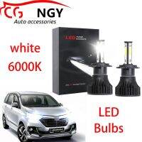 สำหรับ Toyota Avanza F653 2016-2019หลอดไฟหน้า LED 6000K สีขาว High &amp; Low Beam Kit (1คู่)