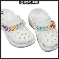 Nongs House-** พร้อมส่ง **[jibbitz] อุปกรณ์เสริมรองเท้า  สำหรับ crocs แฟชั่นที่สวยงามและง่ายต่อการถอดเครื่องประดับโซ่