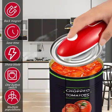 Electric Can Opener One Touch Automatic Smooth Edge Opener Hands