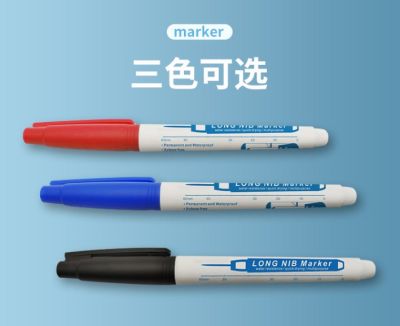 Long Nib Marking ปากกา มัลติฟังก์ชั่นกันน้ำลึก 30 มม. Reach Marker สำหรับงานไม้