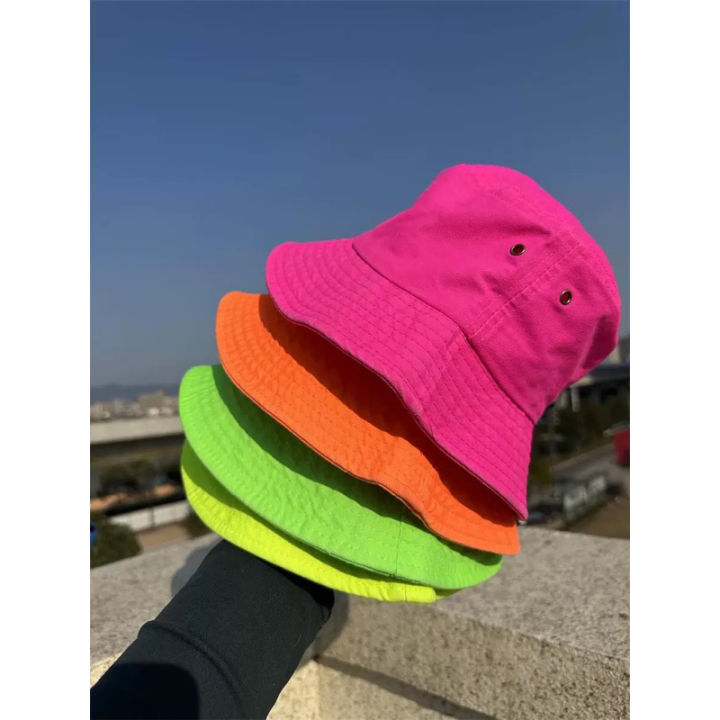 หมวกบักเก็ต-บัคเก็ต-bucket-หมวกผ้า-หมวกสีสดใส