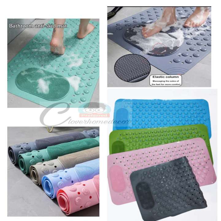 Non-slip Shower Mat 35 X 70cm Large Anti-slip Bath Mat For Seniors