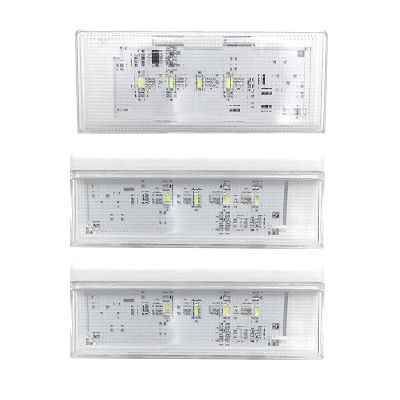 2 Pcs W10515057 &amp; 1 Pc W10515058 LED Light Set with Tapered Lens and Bezel for Whirlpool Kenmore Maytag KitchenAid