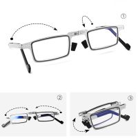 1pcs Fashion 100 400 Degree Portable Square Folding Flexible Reading Glasses Men Women Metal Retro Presbyopic Eyewear