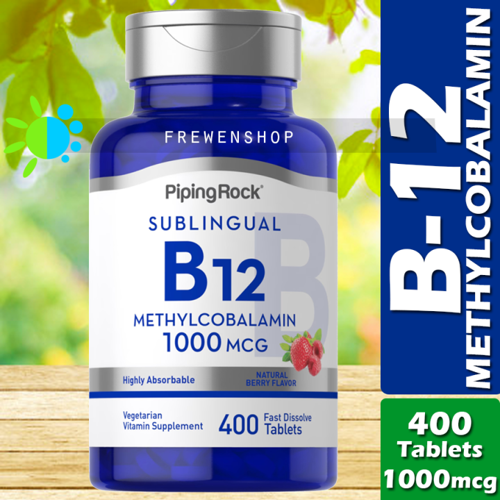 B 12 METHYLCOBALAMIN Vitamin B12 Sublingual 1000 mcg x 120 Tablets ...