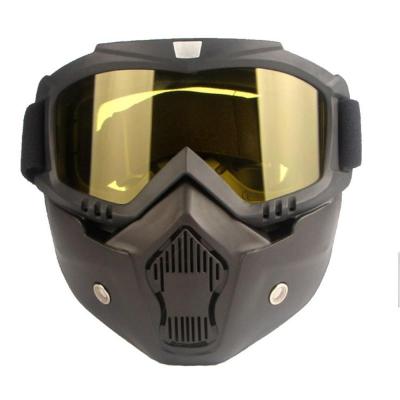 Snowboard Skiing Eyewear Mask Men Women Skiing Goggles Cycling Snowmobile Goggle with Mouth Filter Skiing Winter Sports Tools Goggles