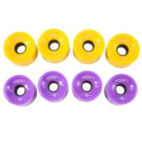 4PC Longboard Skateboard Wheels 51X70Mm Resilient PU for Road Sports Longboard Skateboard Wheels