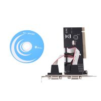 PCI to R232 Adapter PCIE to 2 Port Serial Expansion Card PCI-E to Industrial RS232 Serial Port Adapter Accessory Part for Desktop