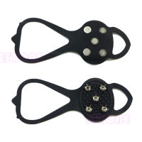 Brand New High Quality 1 Pair Spike Shoe Anti Slip Ice Gripper with Crampon Aluminum Alloy Cleats Rubber Ice Gripper