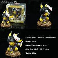 ฟิกเกอร์ Hokage Pikachu Cos Cruz Vestir Naruto Modelo Feito À Mão Decoração De Carro Brinquedo