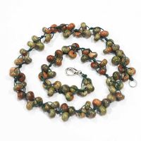 5*8MM Natural Unakite Stone Abacus Beads Necklace Reiki Charms Semi Precious DIY Fashion Jewelry Bracelet Accessories Wholesale