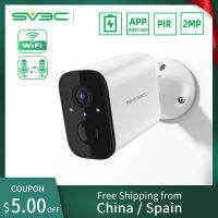 SV3C 1080P Wireless Battery IP Camera Solar Charging Wifi Cam Outdoor Waterproof Rechargeable Home Security CC