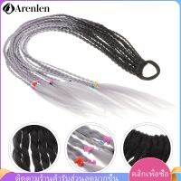 Arenlen【Hot Sale】 ทรงผมสังเคราะห์ถักถักเปียเด็กผมหางม้าต่อผม