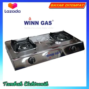 Promo Terlaris Winn Gas W-888 Kompor Gas Tanam 2 Tungku W888