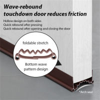 KEEPON 96cm Door Bottom Sealing Strip Sound Proof Noise Reduction Under Door Draft Stopper Dust Proof Window Weather Strip Length for Soundproof Wind