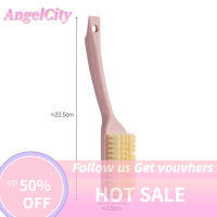 ?AngelCity แปรงขัดพลาสติกแบบพกพาสำหรับห้องครัวห้องน้ำ