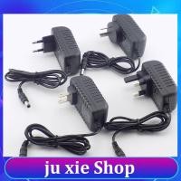 JuXie store AC DC 12v 2A 2000ma Power Supply Adaptor EU UK AU US PLUG 5.5*2.5mm Wall Charger for Led Strip Light Lamp CCTV camera