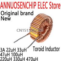 5PCS ใหม่และเป็นต้นฉบับ Toroid Inductor Winding Magnetic Inductance 3A 22uH 33uH 47uH 100uH 220uH 330uH 470uH