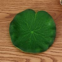 hot【cw】 1pcs 10-60cm artificial PE foam lotus leaf water lily floating pool plant aquarium fish pond decoration home garden