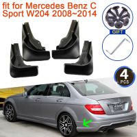 บังโคลนรถสำหรับ Mercedes Benz C W204สปอร์ต2008 ~ 2014 2009 2010ล้อหน้าโคลนบังโคลนพิทักษ์อุปกรณ์เสริมรถยนต์ Grand Edition 2013