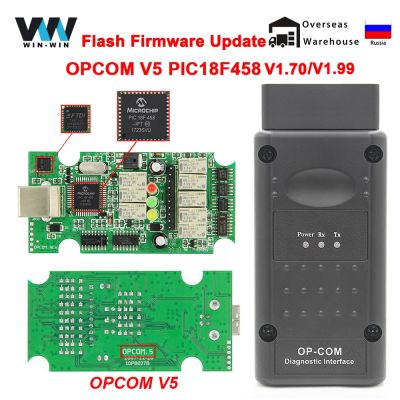 OPCOM V5 For Opel OP COM 1.70 flash firmware update Car Diagnostic Cable for Opel OP-COM PIC18F458 CAN BUS OBD 2 OBD2 Auto Tools