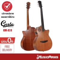 Gusta OM-JE II กีตาร์โปร่งไฟฟ้า Acoustic Guitar Music Arms