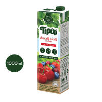 TIPCO น้ำเชอร์รี่เบอร์รี่ผสมน้ำองุ่น Cherry Berry &amp; Grape Juice 100% ขนาด 1000 มล.