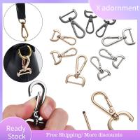 X ADORNMENT โลหะ DIY พวงกุญแจ ปลอกคอ Carabiner Snap แหวนแยก หัตถกรรมเครื่องหนัง สายรัดกระเป๋า หัวเข็มขัด กุ้งก้ามกราม ตะขอเกี่ยวที่ถอดออกได้