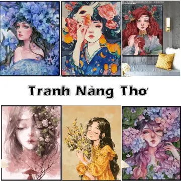 Set 20 hình gỗ tự tô màu trang trí Tết tặng màu Acrylic  Tiệm Tạp Hóa  Nhà May