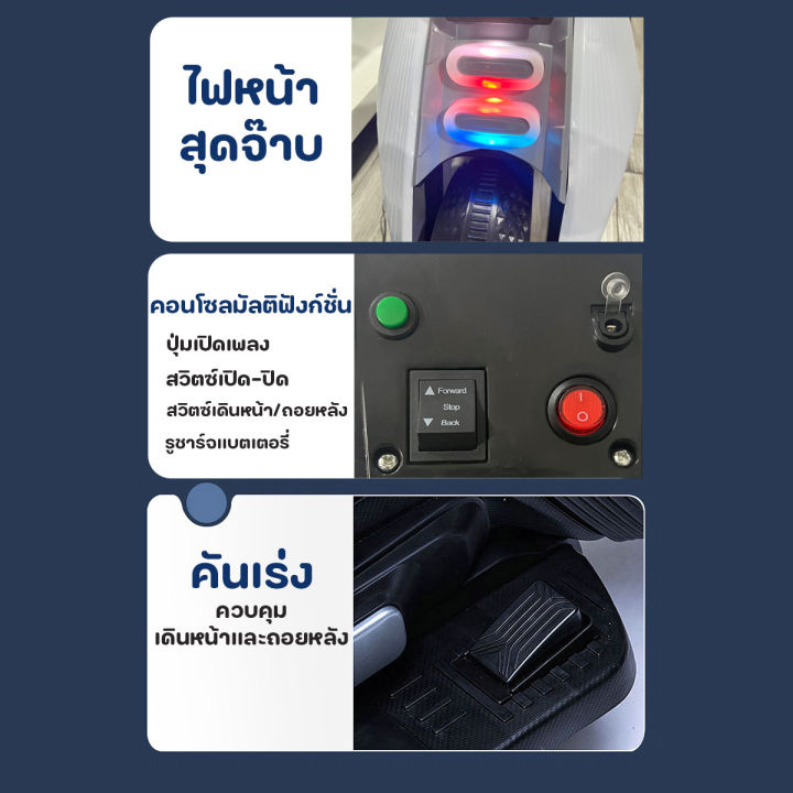 รถมอเตอร์ไซค์ไฟฟ้า-รุ่น-808-สำหรับเด็ก-รถมีแบต-ชาร์จไฟได้-เปิดเพลงได้