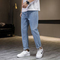 Mens Jeans Straight Tube Loose and Versatile Trend Wide Leg Casual Long Pants Mens Spring and Autumn Slim Fitting Work Clothes