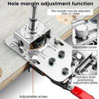 【LZ】bianyotang672 35mm Hinge Boring Jig with Fixture Aluminum Plastic Hole Opener Template Door Cabinets Woodworking Hole Drilling Guide Locator