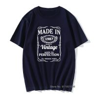 Made In 1987 Mens Funny T-Shirt Gift For Husband Birthday O-Neck Cotton Fashion T-Shirt Xs-Xxxl Oversized Size 【Size S-4XL-5XL-6XL】