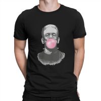 Mens The Horror of Chewing Gum T Shirt Frankenstein Tops Unique Short Sleeve Crewneck Tee Shirt Summer T-Shirts 4XL 5XL 6XL