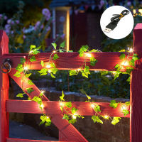 พืชประดิษฐ์ LED String Light, 1PCS Green Leaf Ivy Vine Fairy Light String Maple Leaves โคมไฟ Garland DIY แขวนแสง