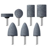 Abrasive Stone Points Set Grinding Wheel Polishing Head Bit with 1/4-Inch Shank 7Pcs Grinding Stones