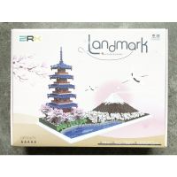 ตัวต่อของเล่น ตัวต่อนาโน พร้อมส่ง!! เลโก้นาโนไมโครบล็อค ZRK 7829 Landmark Mountain&amp;Pagoda (ภูเขาไฟฟูจิ) จำนวน 6500 pcs