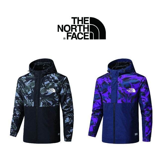 ส่งของ-the-north-face-เสื้อแจ็กเก็ต-กันลม-ลําลอง-มีฮู้ด-ลายพราง-กันน้ํา-คุณภาพสูง-แฟชั่นสําหรับผู้ชาย