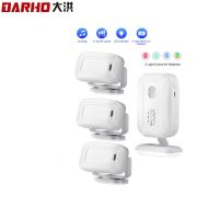 Darho Wireless Doorbell 280M รีโมท4สี LED Security Alarm Outdoor House Welcome Bell Home Door Bell Chime