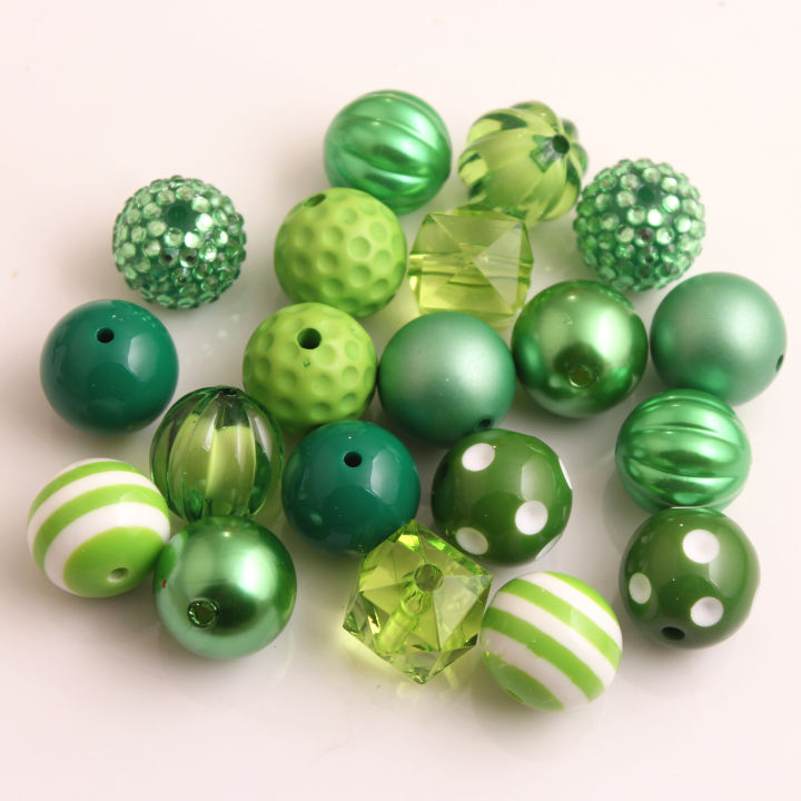 kwoi-vita-am-01-green-color-custom-design-mix-acrylic-beads-for-kids-chunky-beaded-necklace-jewelry-20mm-50pcs-a-lot