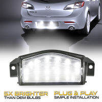 2Pcs NO Error LED Car Styling Rear License Plate Lights BS1E-51-274EF For Mazda 3 M3 2009-2013 &amp; Mazda 2 M2 2011-2013