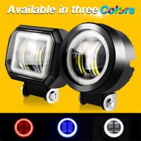 【CW】2PCS/1PCS Waterproof Round LED Angel Eyes Light Bar Portable Spotlights Motorcycle Offroad Car Truck Driving Boat Work Light