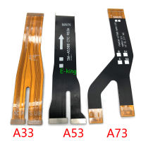 เมนบอร์ด F LEX สำหรับ S Amsung G Alaxy A33 A53 A73 A24 A34กระดานหลักเมนบอร์ดเชื่อมต่อจอแอลซีดี F LEX สายเคเบิ้ล