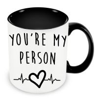 Youre My Person Greys Anatomy Cups Caffeine Cocoa Coffee Mug Tea Mugen Friend Gifts Home Decal Tableware Coffeeware Drinkware
