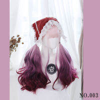 lolita Lanyu แฟชั่นวิกผมวิกผมไล่ระดับสีชมพูสำหรับผู้หญิง ฮาราจูกุ wigs jiafaY-003