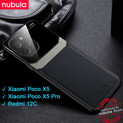 NUBULA เคส Xiaomi Poco X5 X5 Pro,Redmi Note 12 12 12 Pro Redmi เคส12C หนังแท้ฝาหลังโทรศัพท์มือถือ Poco Xiaomi Poco X5 Pro Mi Redmi 12C เคสป้องกันการกระแทกสำหรับ Xiaomi Redmi Note 12 Pro Poco X5 Poco Pro 12C