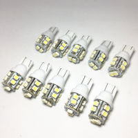 100pcs T10 1210 W5W LED White blue Car Led Light 10 SMD LED 501 194 168 3528 SMD Side Wedge Light Lamp Bulb DC 12V